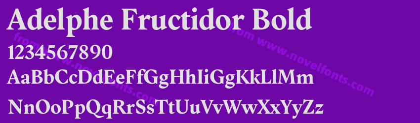 Adelphe Fructidor BoldPreview Adelphe Fructidor BoldPreview