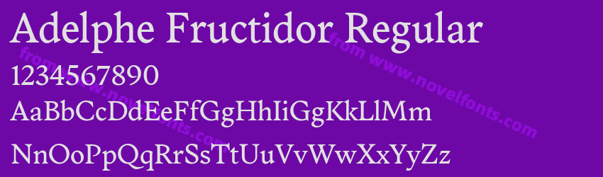 Adelphe Fructidor RegularPreview Adelphe Fructidor RegularPreview