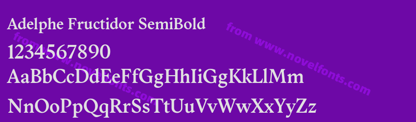 Adelphe Fructidor SemiBoldPreview Adelphe Fructidor SemiBoldPreview