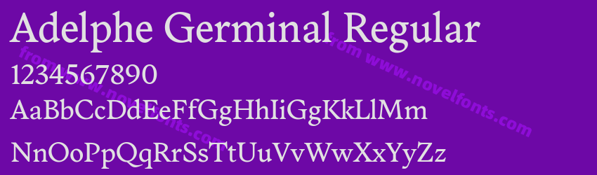 Adelphe Germinal RegularPreview Adelphe Germinal RegularPreview