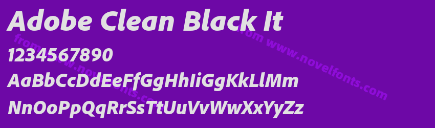Adobe Clean Black ItPreview Adobe Clean Black ItPreview