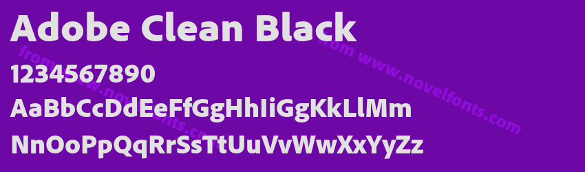 Adobe Clean BlackPreview Adobe Clean BlackPreview