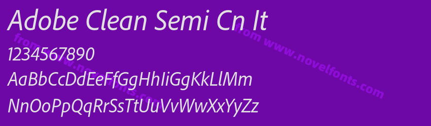 Adobe Clean Semi Cn ItPreview