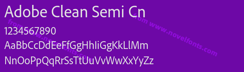 Adobe Clean Semi CnPreview