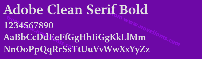 Adobe Clean Serif BoldPreview Adobe Clean Serif BoldPreview