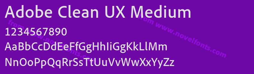 Adobe Clean UX MediumPreview