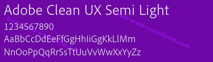 Adobe Clean UX Semi LightPreview Adobe Clean UX Semi LightPreview