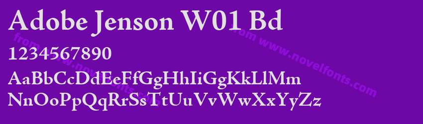 Adobe Jenson W01 BdPreview Adobe Jenson W01 BdPreview
