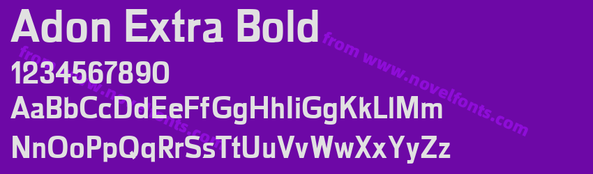 Adon Extra BoldPreview Adon Extra BoldPreview