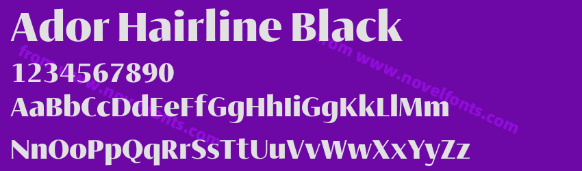 Ador Hairline BlackPreview Ador Hairline BlackPreview