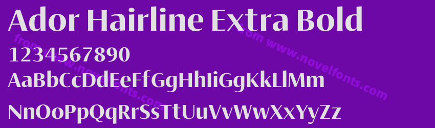 Ador Hairline Extra BoldPreview Ador Hairline Extra BoldPreview