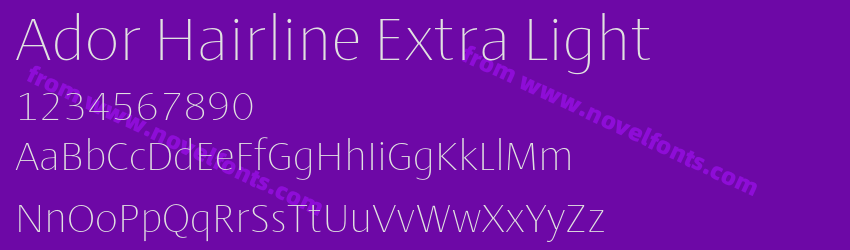 Ador Hairline Extra LightPreview