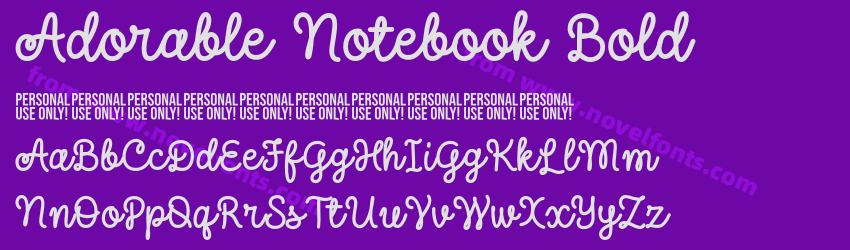 Adorable Notebook BoldPreview Adorable Notebook BoldPreview