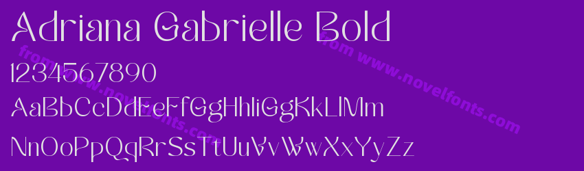 Adriana Gabrielle BoldPreview Adriana Gabrielle BoldPreview