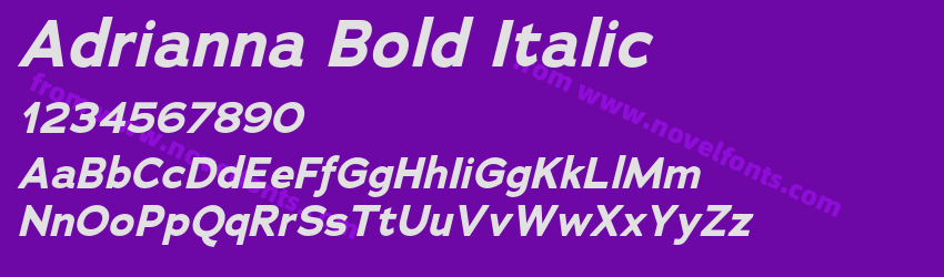 Adrianna Bold ItalicPreview Adrianna Bold ItalicPreview