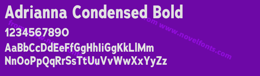 Adrianna Condensed BoldPreview Adrianna Condensed BoldPreview