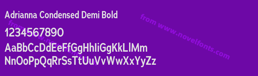 Adrianna Condensed Demi BoldPreview