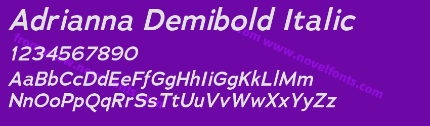Adrianna Demibold ItalicPreview Adrianna Demibold ItalicPreview