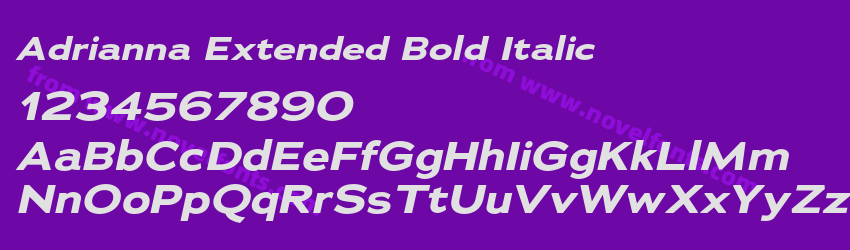 Adrianna Extended Bold ItalicPreview Adrianna Extended Bold ItalicPreview