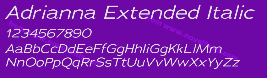 Adrianna Extended ItalicPreview Adrianna Extended ItalicPreview
