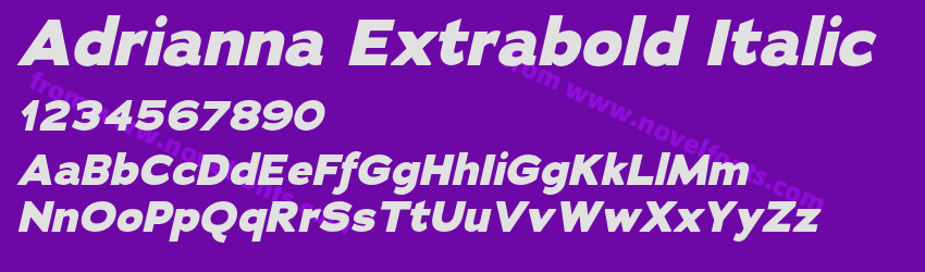 Adrianna Extrabold ItalicPreview Adrianna Extrabold ItalicPreview