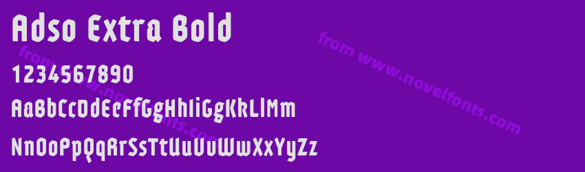 Adso Extra BoldPreview Adso Extra BoldPreview
