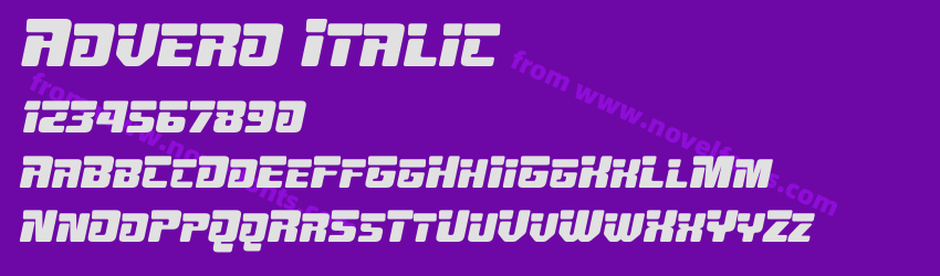 Advero ItalicPreview Advero ItalicPreview