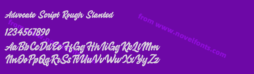 Advocate Script Rough SlantedPreview Advocate Script Rough SlantedPreview
