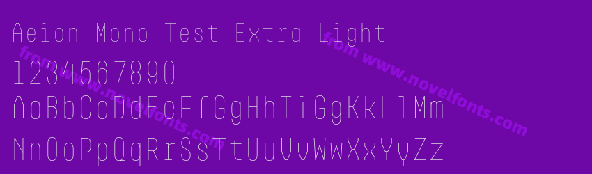 Aeion Mono Test Extra LightPreview Aeion Mono Test Extra LightPreview