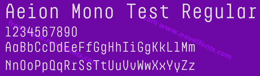 Aeion Mono Test RegularPreview Aeion Mono Test RegularPreview