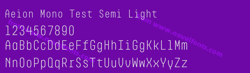 Aeion Mono Test Semi LightPreview Aeion Mono Test Semi LightPreview