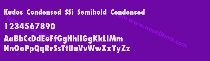 Kudos Condensed SSi Semibold CondensedPreview