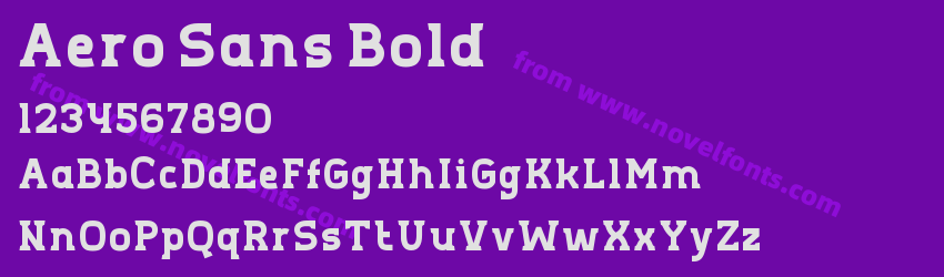 Aero Sans BoldPreview Aero Sans BoldPreview