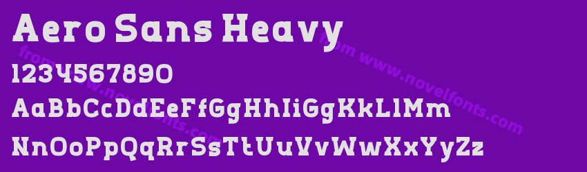 Aero Sans HeavyPreview Aero Sans HeavyPreview