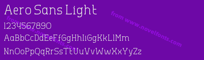 Aero Sans LightPreview
