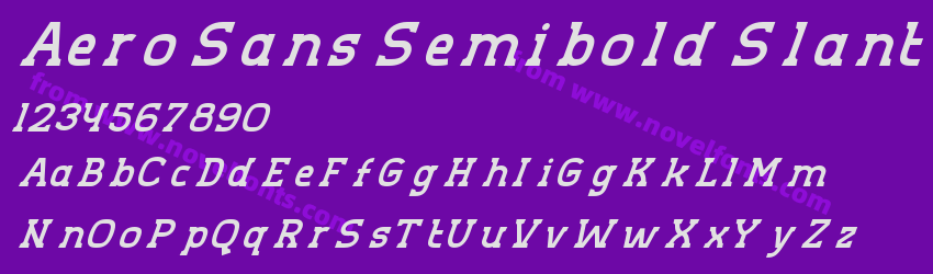 Aero Sans Semibold SlantPreview Aero Sans Semibold SlantPreview