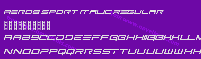 Aerob Sport Italic RegularPreview Aerob Sport Italic RegularPreview
