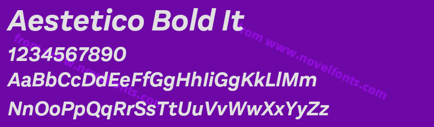 Aestetico Bold ItPreview Aestetico Bold ItPreview