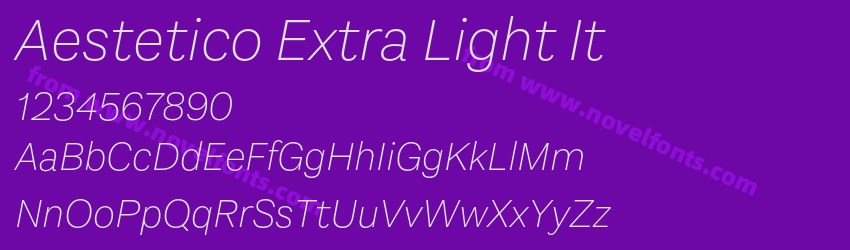 Aestetico Extra Light ItPreview