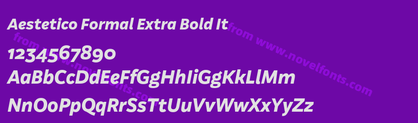 Aestetico Formal Extra Bold ItPreview