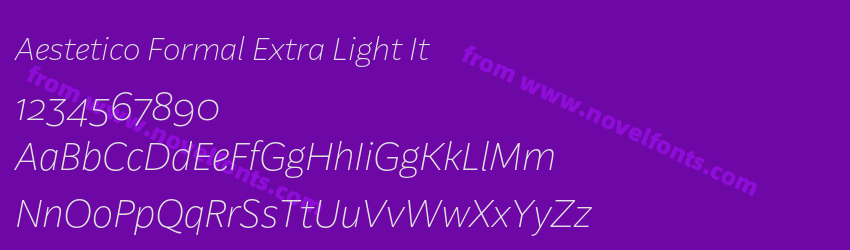 Aestetico Formal Extra Light ItPreview Aestetico Formal Extra Light ItPreview