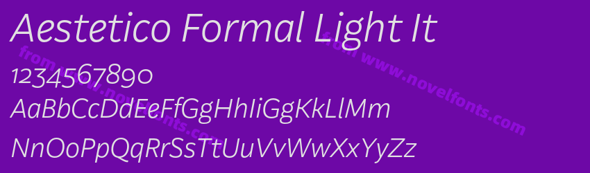 Aestetico Formal Light ItPreview Aestetico Formal Light ItPreview
