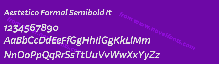 Aestetico Formal Semibold ItPreview Aestetico Formal Semibold ItPreview