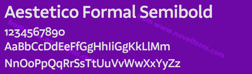 Aestetico Formal SemiboldPreview Aestetico Formal SemiboldPreview