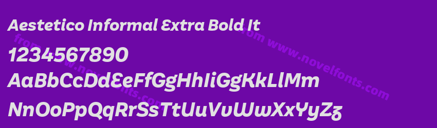 Aestetico Informal Extra Bold ItPreview Aestetico Informal Extra Bold ItPreview