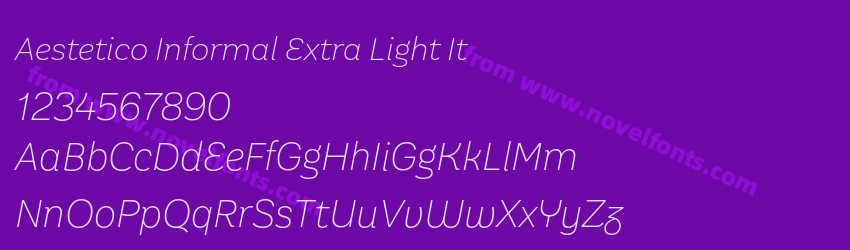 Aestetico Informal Extra Light ItPreview Aestetico Informal Extra Light ItPreview