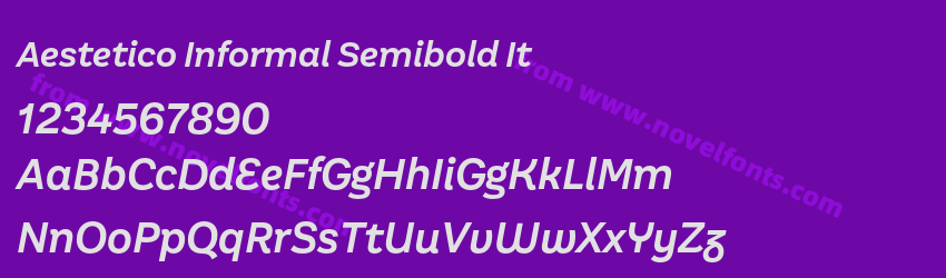 Aestetico Informal Semibold ItPreview Aestetico Informal Semibold ItPreview