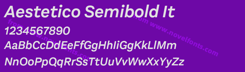 Aestetico Semibold ItPreview Aestetico Semibold ItPreview