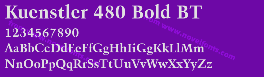 Kuenstler 480 Bold BTPreview