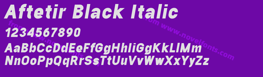 Aftetir Black ItalicPreview